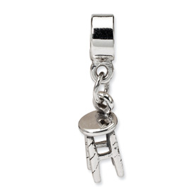Reflection Beads Sterling Silver Kids Stool Dangle Bead