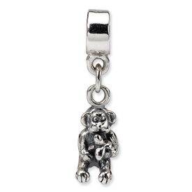 Reflection Beads Sterling Silver Kids Monkey Dangle Bead