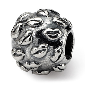 Reflection Beads Sterling Silver Kids Lips Bead