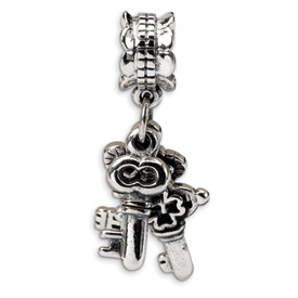 Reflection Beads Sterling Silver Three Keys Dangle Bead
