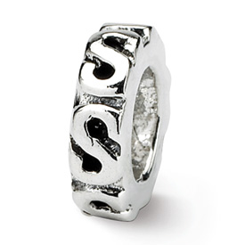 Reflection Beads Sterling Silver Swirl Spacer Bead
