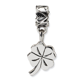 Reflection Beads Sterling Silver Kids 4-leaf Clover Dangle Bead