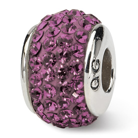 Reflection Beads Sterling Silver February Full Swarovski Elements Bead