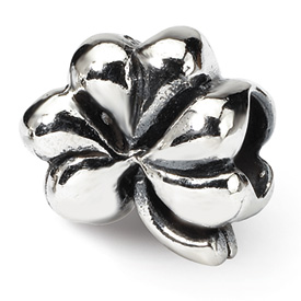 Reflection Beads Sterling Silver Clover Bead
