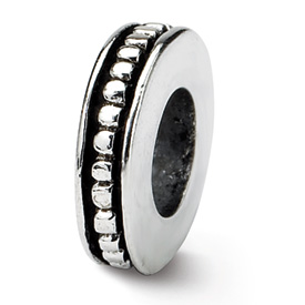 Reflection Beads Sterling Silver Notched Spacer Bead
