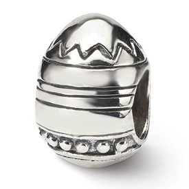 Reflection Beads Sterling Silver Easter Egg Bead
