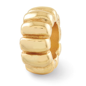 Reflection Beads Sterling Silver and Gold-plated Scalloped Spacer Bead