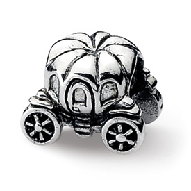 Reflection Beads Sterling Silver Pumpkin Carriage Bead