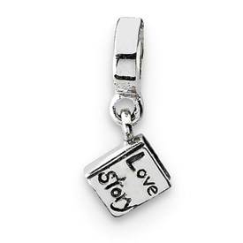 Reflection Beads Sterling Silver Love Story Book Dangle Bead