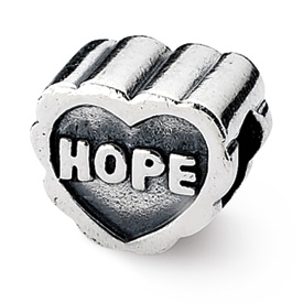 Reflection Beads Sterling Silver Hope Heart Bead