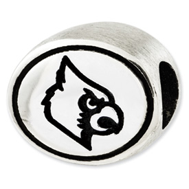 University of Louisville Sterling Silver Collegiate Bead