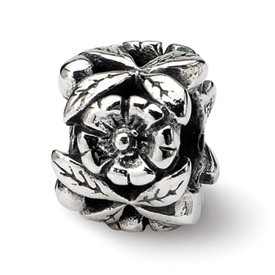 Reflection Beads Sterling Silver Floral Bead