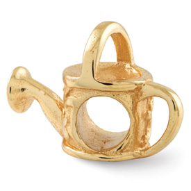 Reflection Beads Sterling Silver and Gold-plated Watering Can Bead