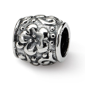 Reflection Beads Sterling Silver Floral Bead