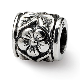 Reflection Beads Sterling Silver Floral Bead
