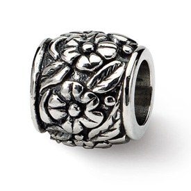 Reflection Beads Sterling Silver Floral Bead