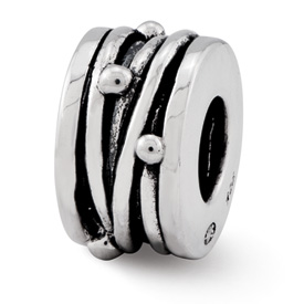 Reflection Beads Sterling Silver Bali Bead