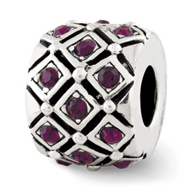 Reflection Beads Sterling Silver February Swarovski Elements Bead
