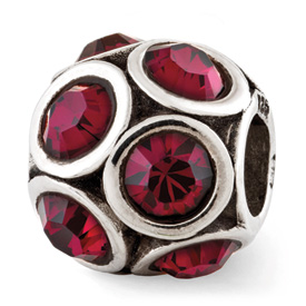 Reflection Beads Sterling Silver July Swarovski Elements Bead