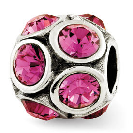 Reflection Beads Sterling Silver October Swarovski Elements Bead
