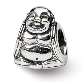 Reflection Beads Sterling Silver Buddha Bead