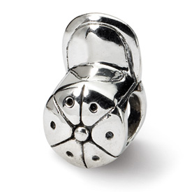 Reflection Beads Sterling Silver Baseball Cap Bead