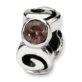 Reflection Beads Sterling Silver Multicolor CZ Bead