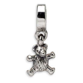 Reflection Beads Sterling Silver Teddy Bear Dangle Bead