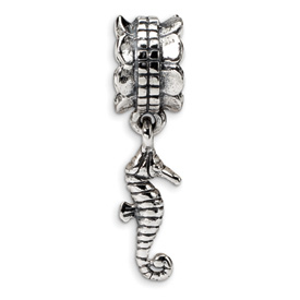 Reflection Beads Sterling Silver Sea Horse Dangle Bead
