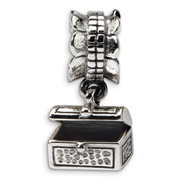 Reflection Beads Sterling Silver Treasure Chest Dangle Bead