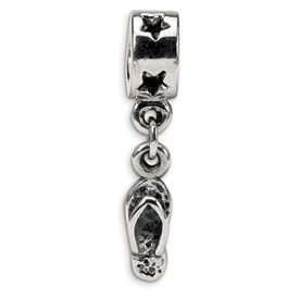 Reflection Beads Sterling Silver Flip Flop Dangle Bead
