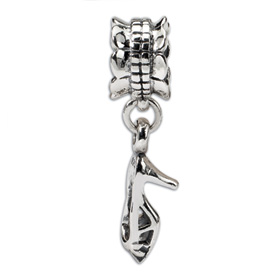 Reflection Beads Sterling Silver High Heel Shoe Dangle Bead