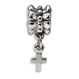 Reflection Beads Sterling Silver Cross Dangle Bead