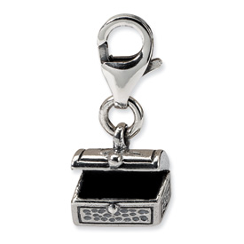 Reflection Beads Sterling Silver Tresure Chest Click-on for Bead