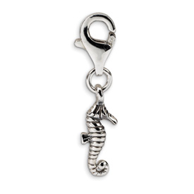 Reflection Beads Sterling Silver Seahorse Click-on for Bead