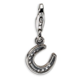 Reflection Beads Sterling Silver Horseshoe Click-on for Bead