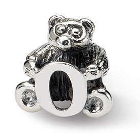 Reflection Beads Sterling Silver Kids Letter O Bead