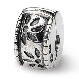 Reflection Beads Sterling Silver Kids Floral Clip Bead