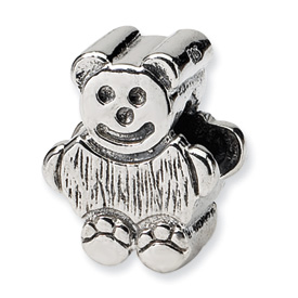 Reflection Beads Sterling Silver Kids Bear Bead