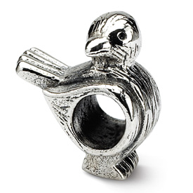 Reflection Beads Sterling Silver Kids Bird Bead