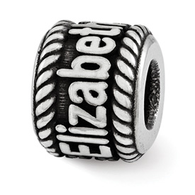 Reflection Beads Sterling Silver Personalized Name Bead