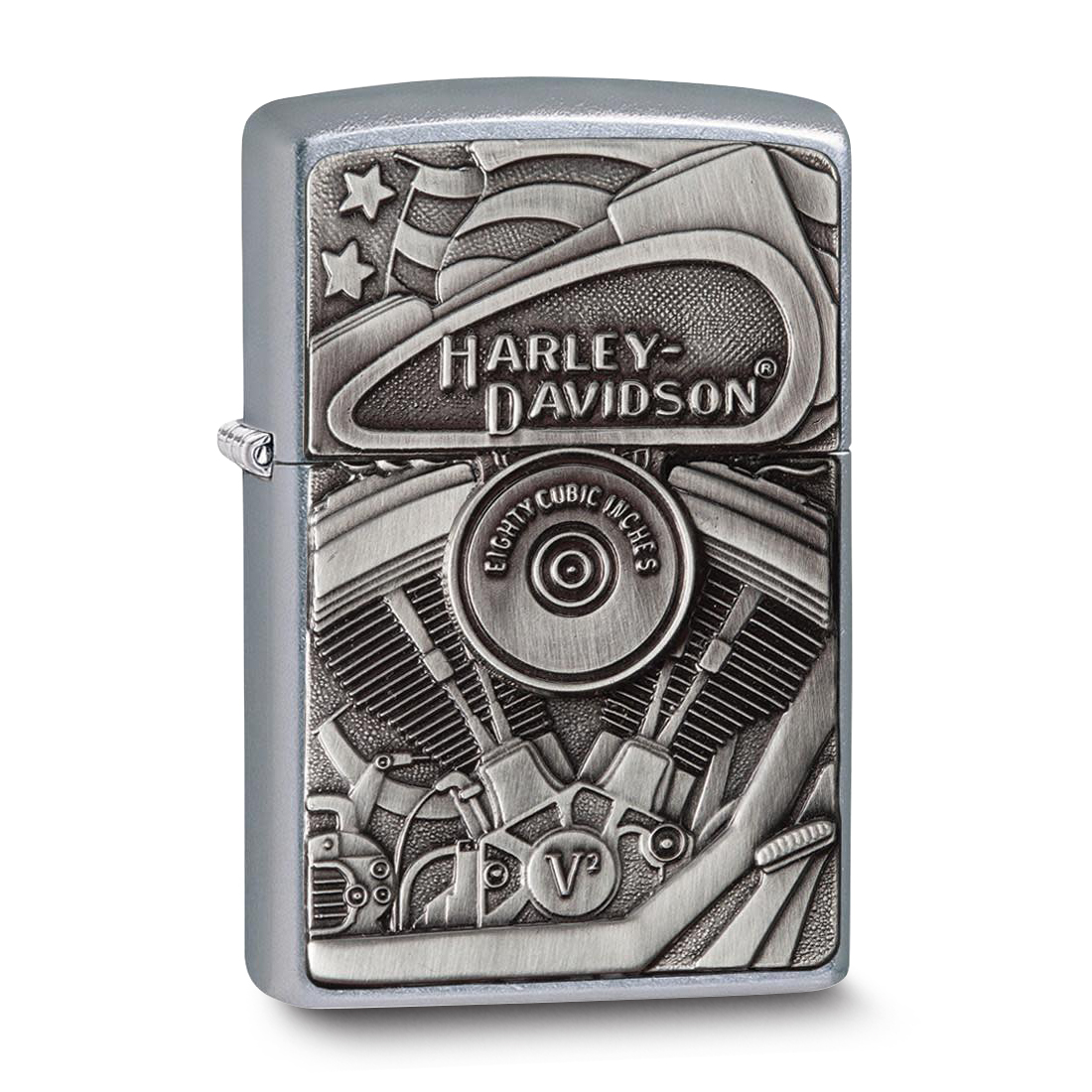 Zippo Harley Davidson Street Chrome Hidden Eagle Lighter Zippo Harley Davidson Street Chrome Hidden Eagle Lighter
