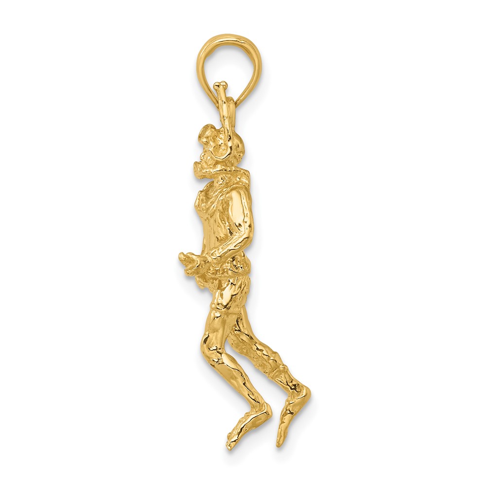 14K Yellow Gold 3D Scuba Diver Pendant eBay