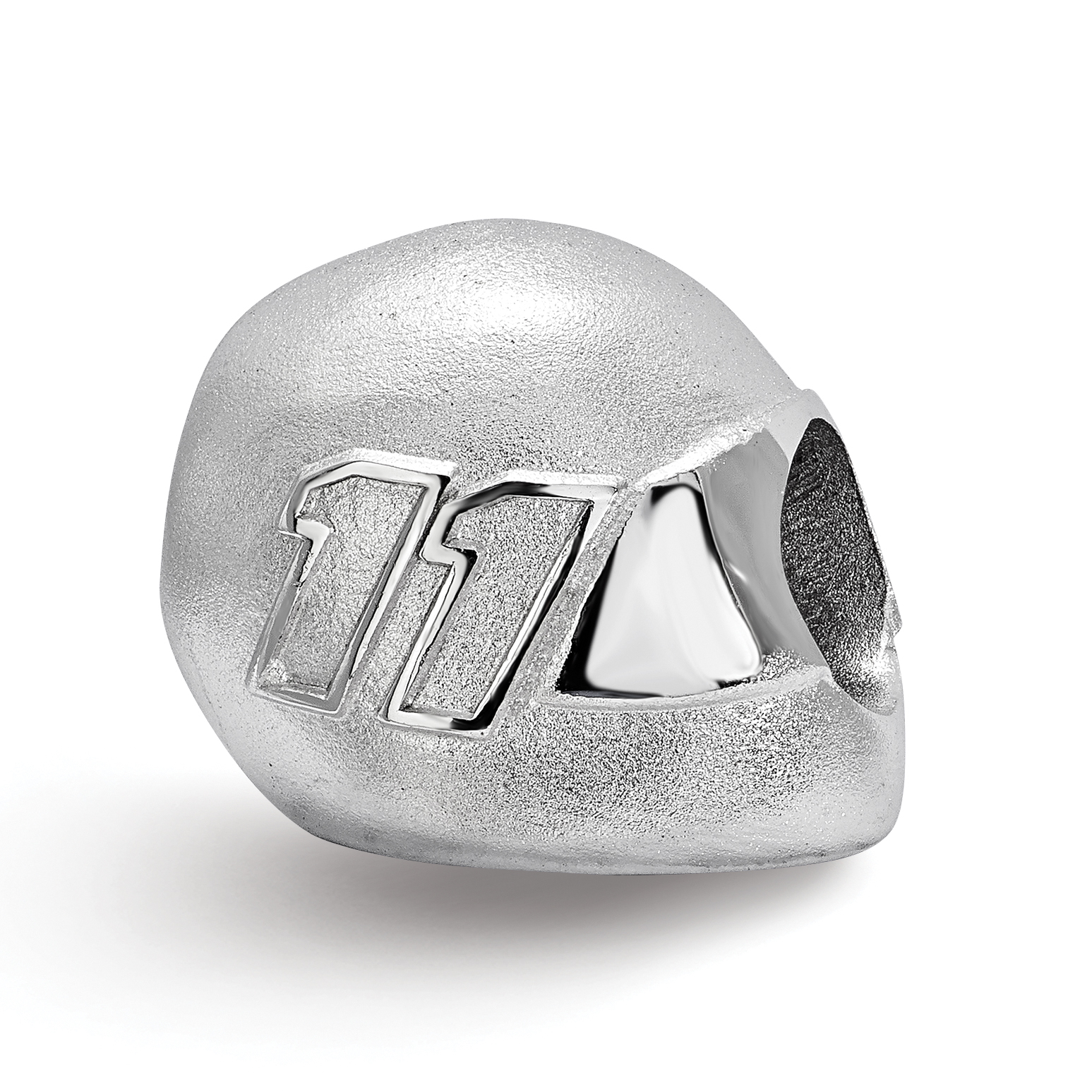 11 x 11 mm Reflection Beads Sterling Silver Black Enamel Bead