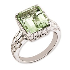 人気アイテムランキング(新品)  Rhodium-plated Silver Sterling Green Gold Quality - Ring Quartz ネックレス・ペンダント