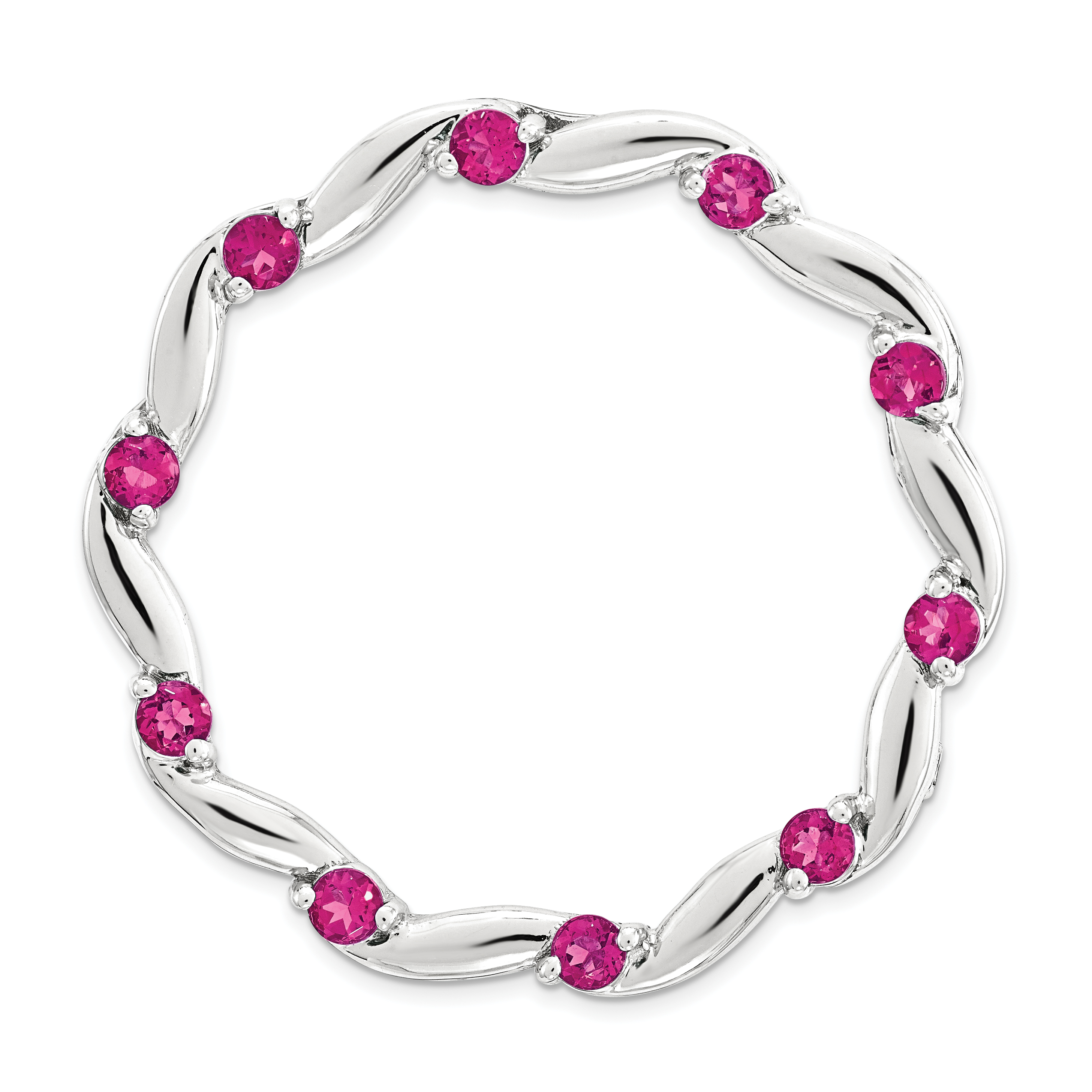 Sterling Silver Stackable Expressions Rose-tone Large Chain Slide