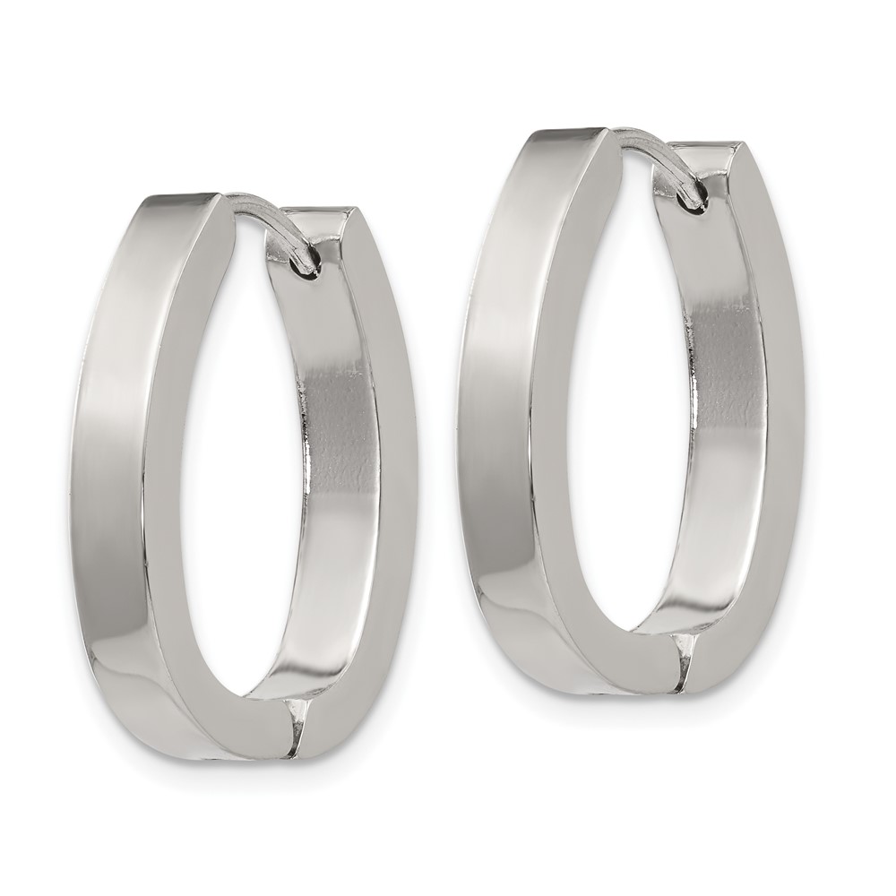 Stainless Steel Hinged Hoop Earrings SRE1323 191101499357 eBay