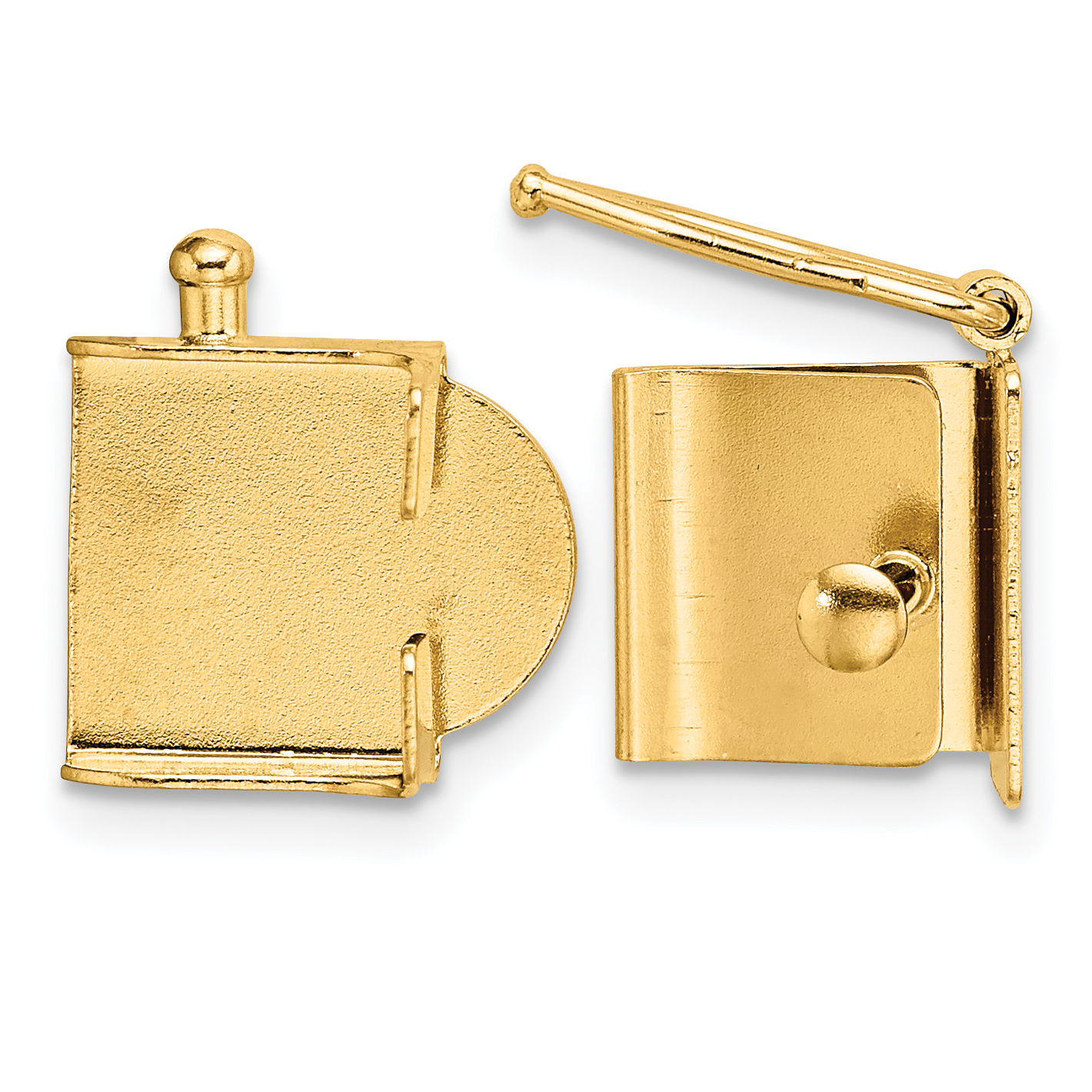 14ky Push Button Box Clasp - Quality Gold 14ky Push Button Box Clasp - Quality Gold