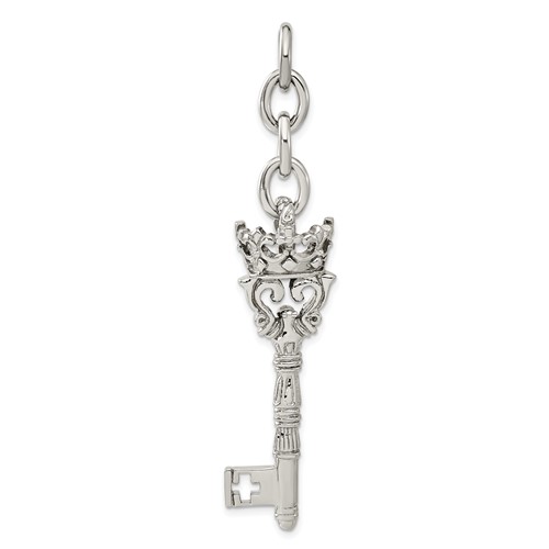Chisel Stainless Steel Crown and Key Interchangeable Charm Pendant