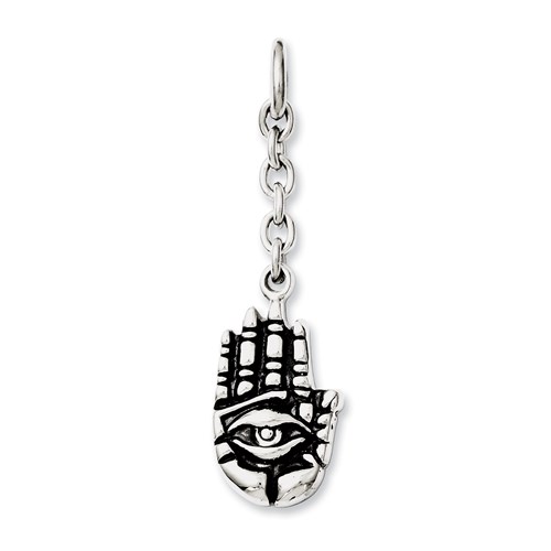 Chisel Stainless Steel Hamsa Interchangeable Charm Pendant